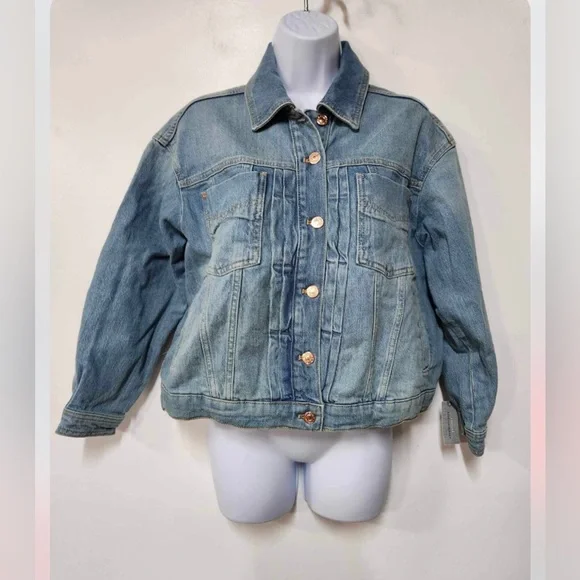 Anthropologie Pilcro Comeback Boyfriend Denim Jacket Size XS. B22 - Picture 4 of 9